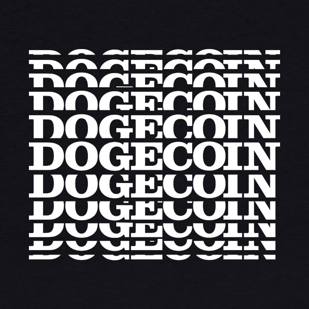 dogecoin modern typography funny crypto quote gift by star trek fanart and more